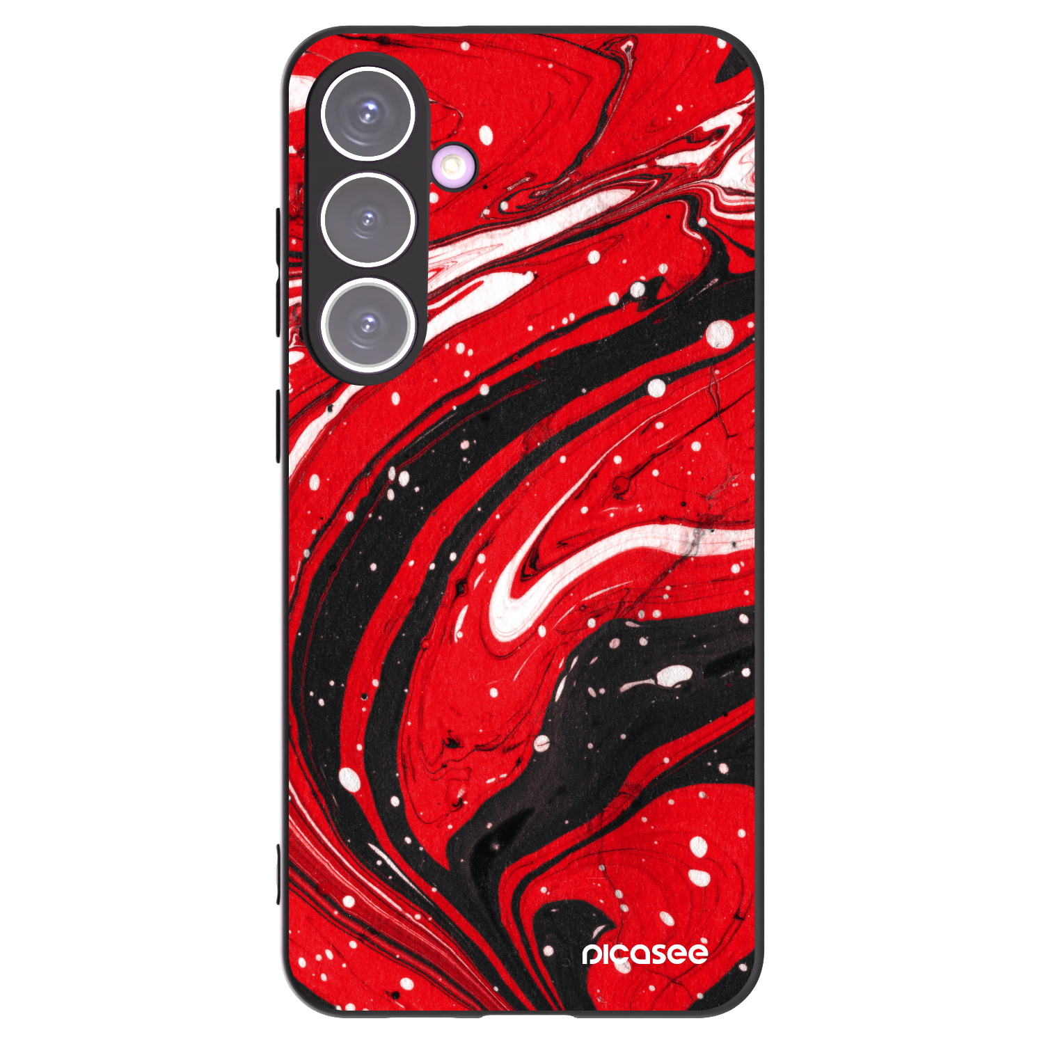 Picasee silikonový černý obal pro Samsung Galaxy S24+ S926B 5G - Red black