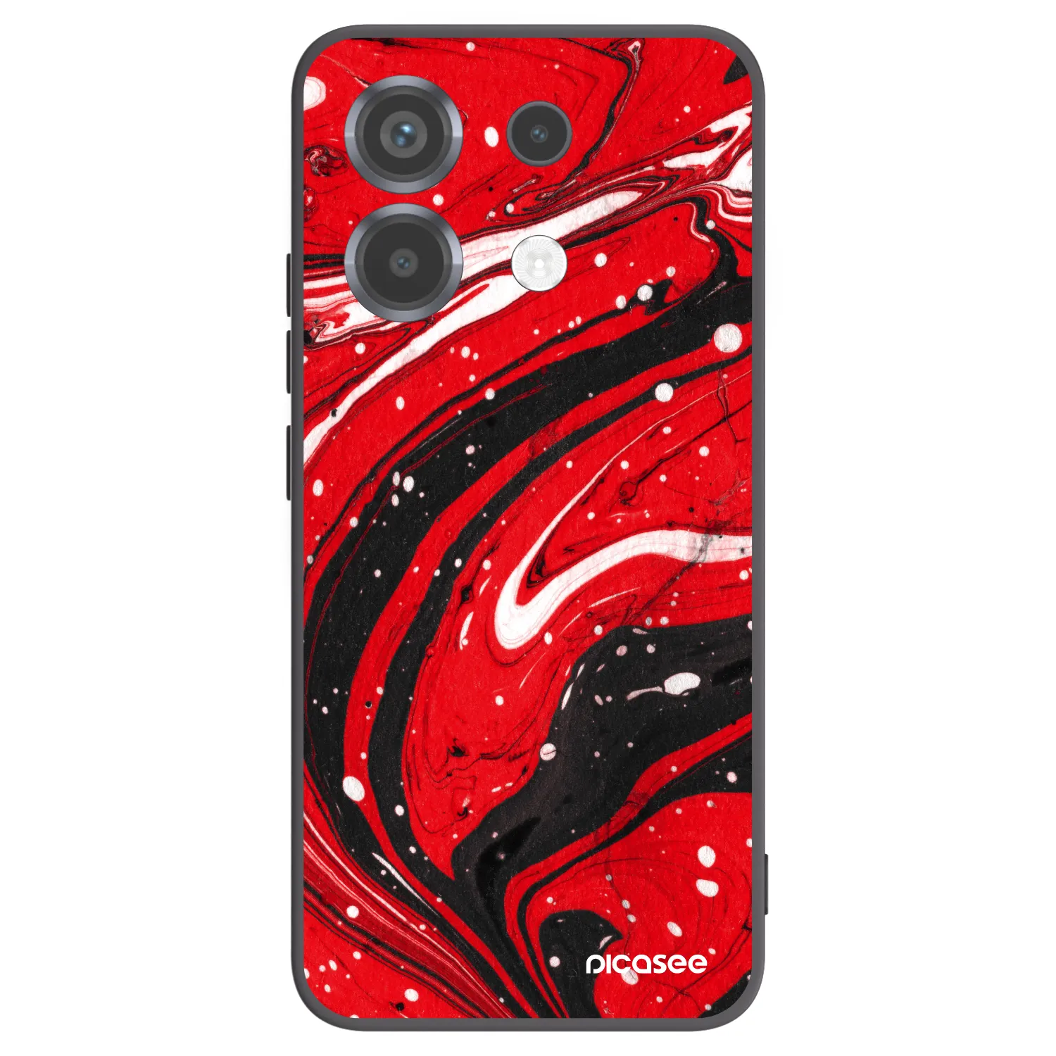 Picasee silikonový černý obal pro Xiaomi Poco X6 - Red black