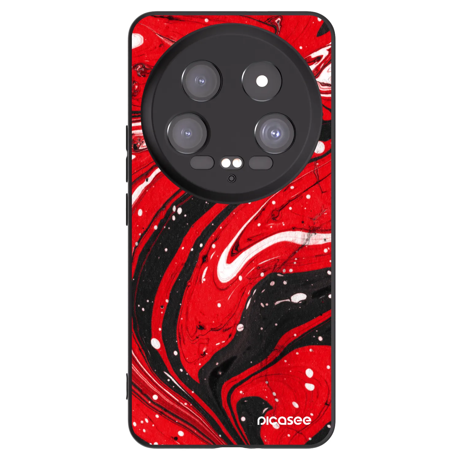 Picasee silikonový černý obal pro Xiaomi 14 Ultra - Red black