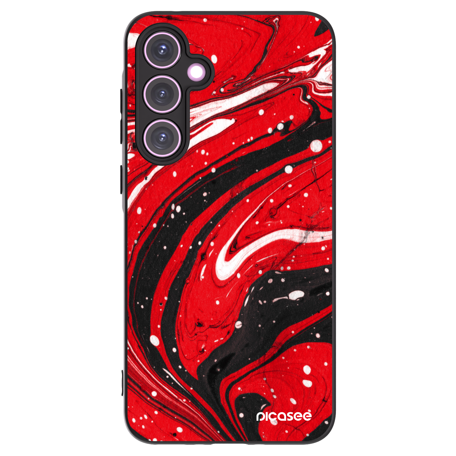 Picasee silikonový černý obal pro Samsung Galaxy A35 5G A356B - Red black