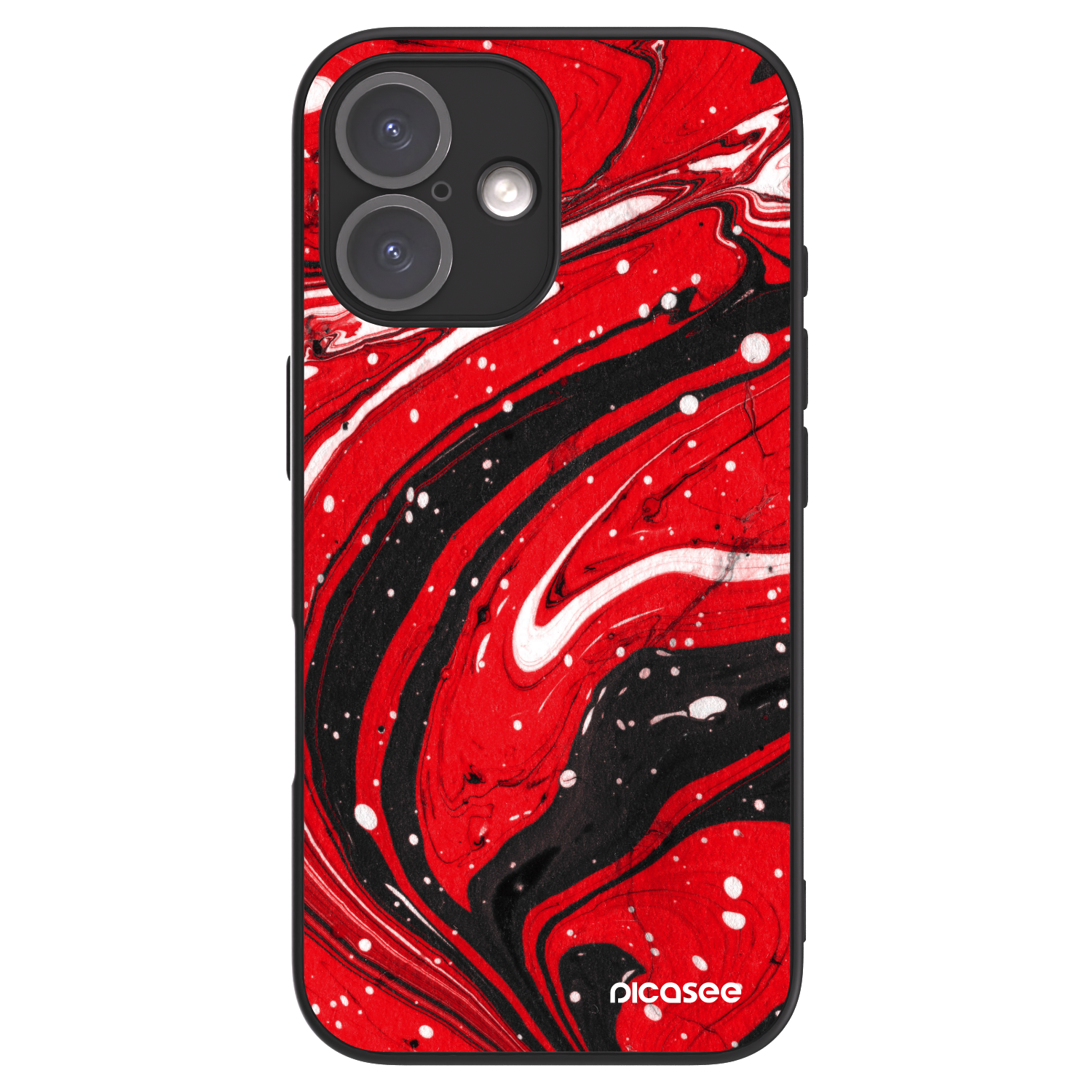 Picasee ULTIMATE CASE pro Apple iPhone 16 - Red black