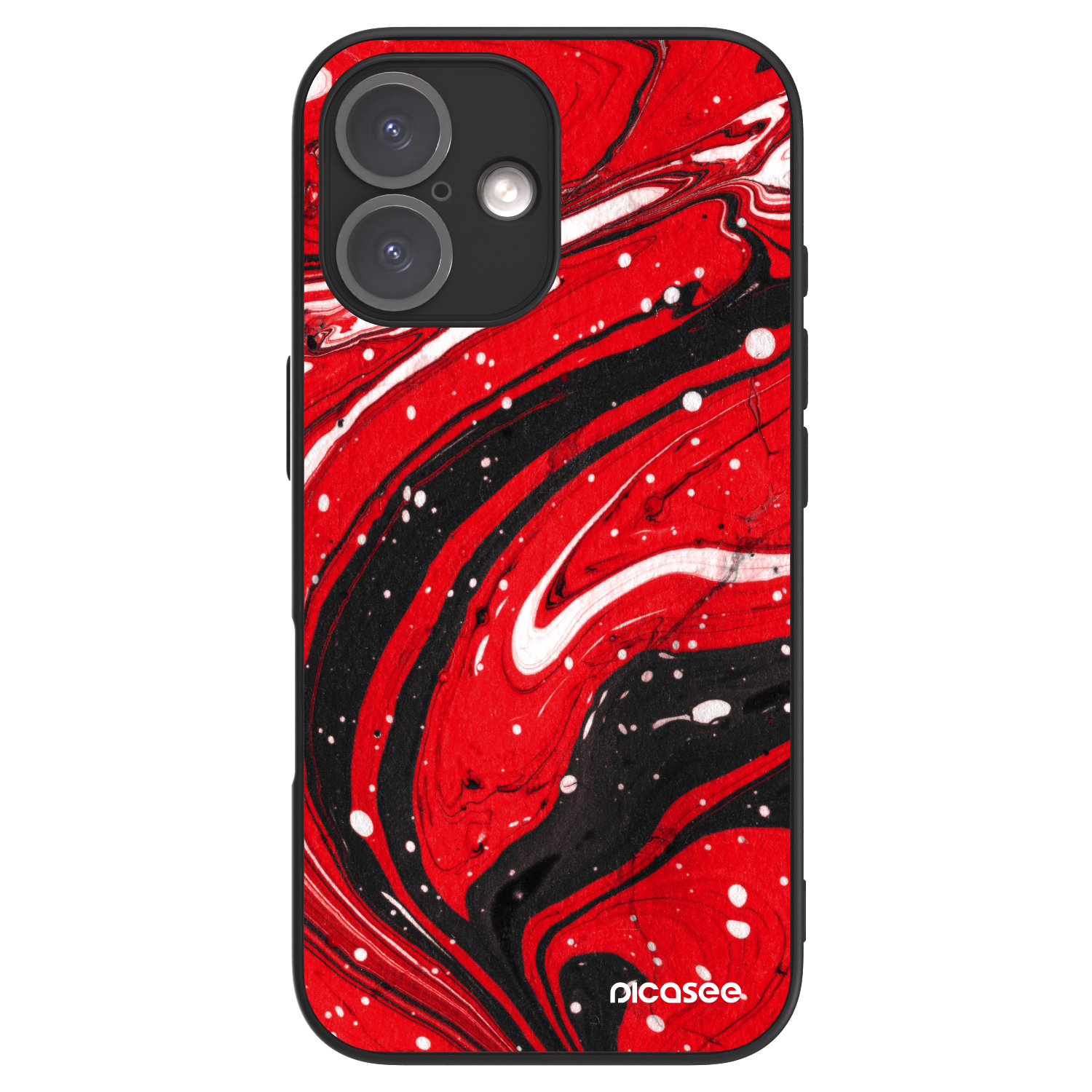 Picasee ULTIMATE CASE MagSafe pro Apple iPhone 16 - Red black