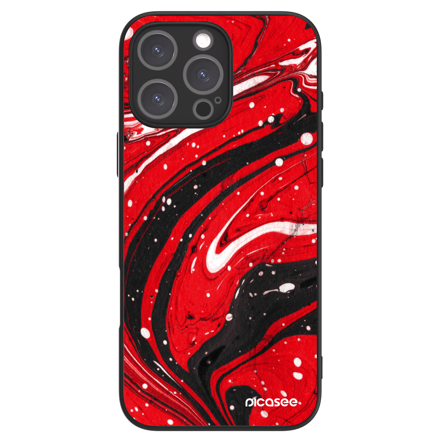 Picasee ULTIMATE CASE MagSafe pro Apple iPhone 16 Pro Max - Red black