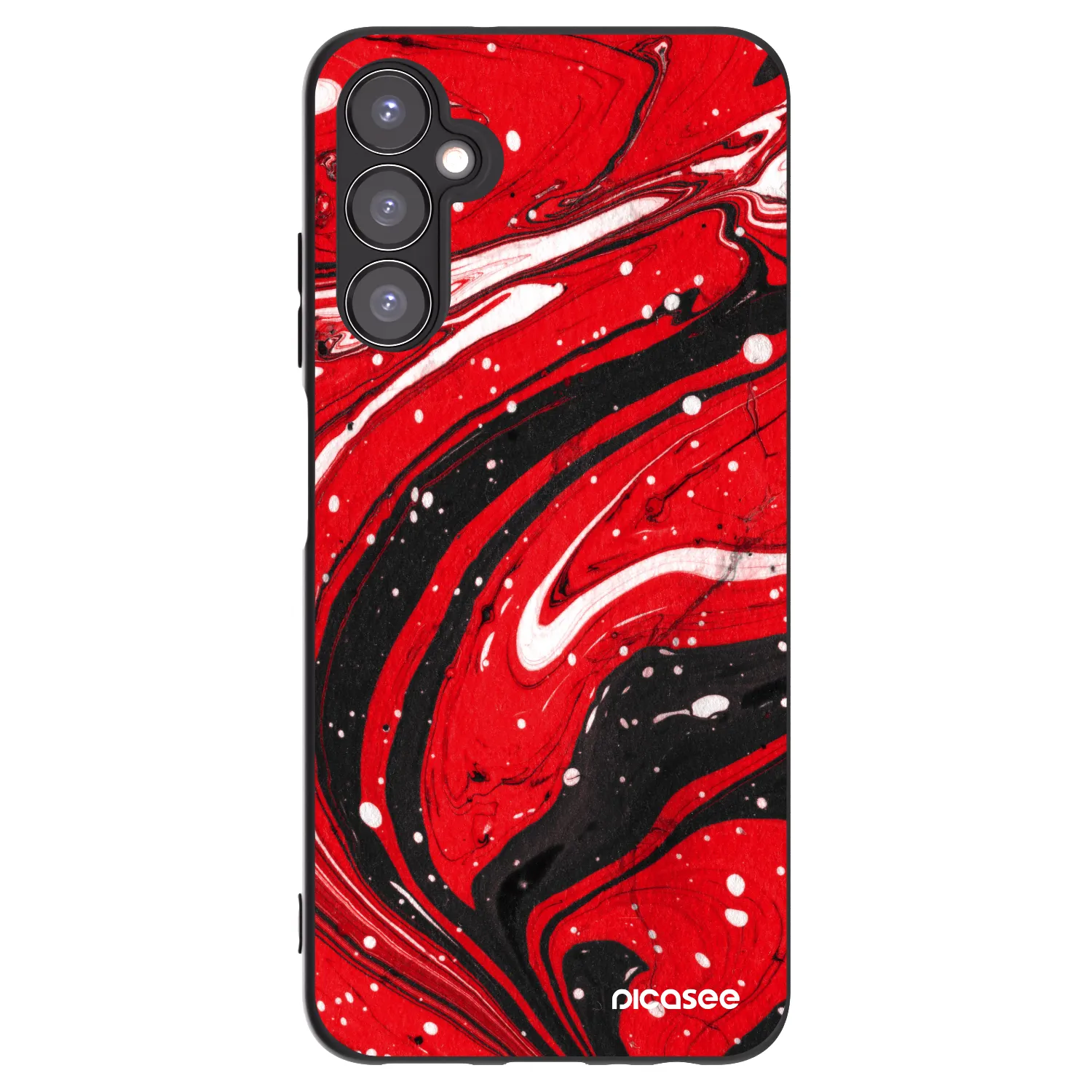 Picasee silikonový černý obal pro Samsung Galaxy A05s A057G - Red black