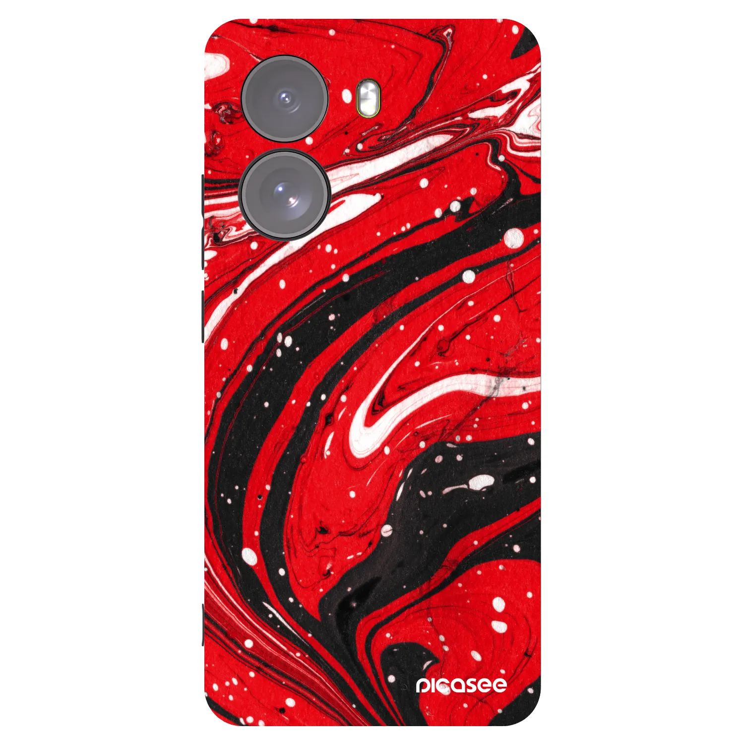 Picasee silikonový černý obal pro Xiaomi Poco X7 - Red black