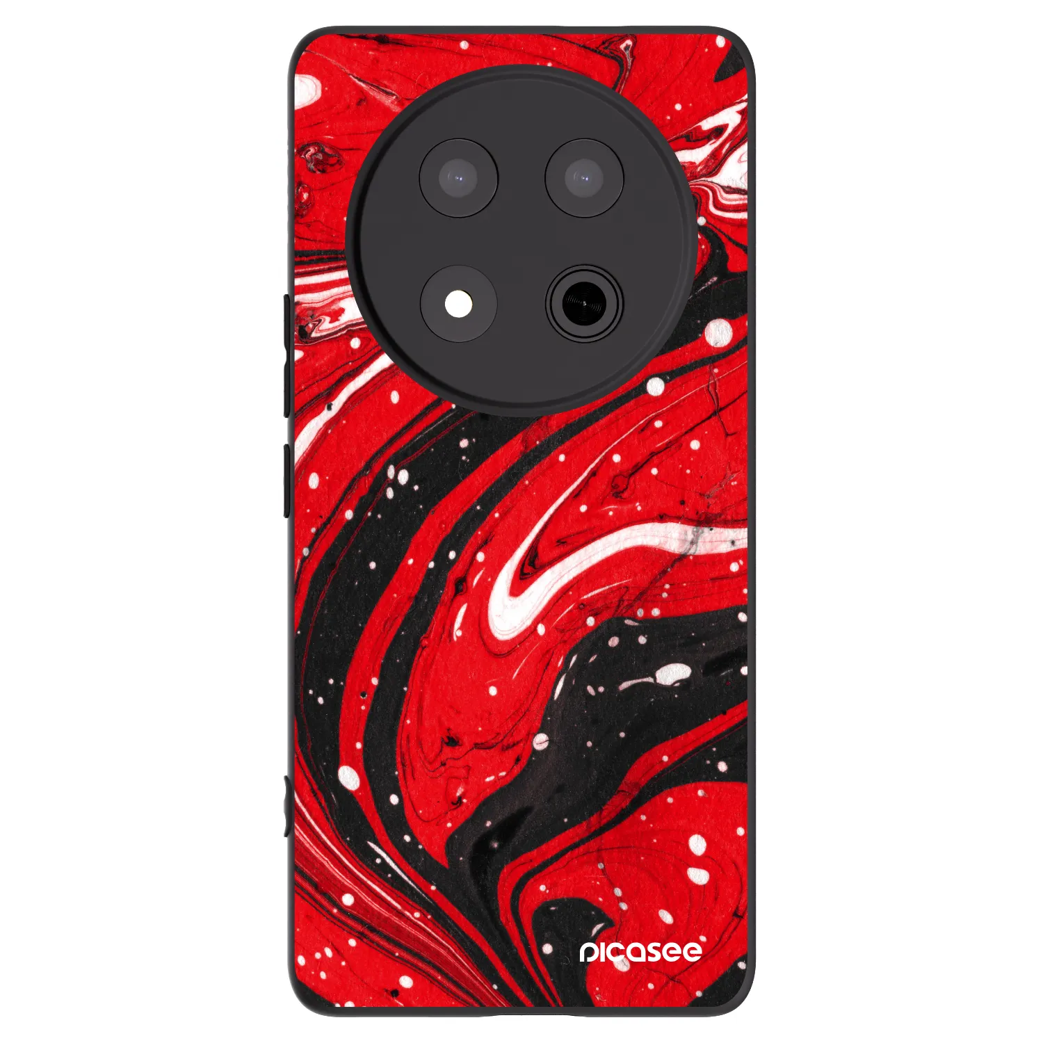 Picasee silikonový černý obal pro Honor Magic7 Lite 5G - Red black