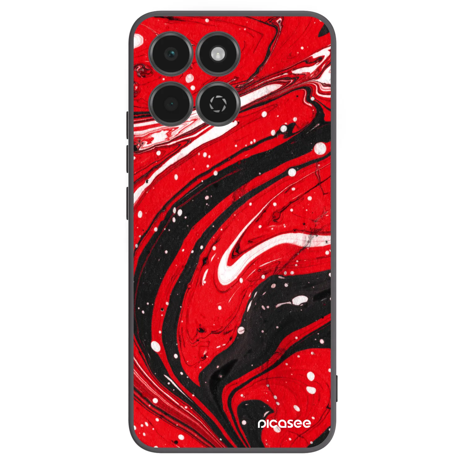Picasee silikonový černý obal pro Honor 200 Smart 5G - Red black