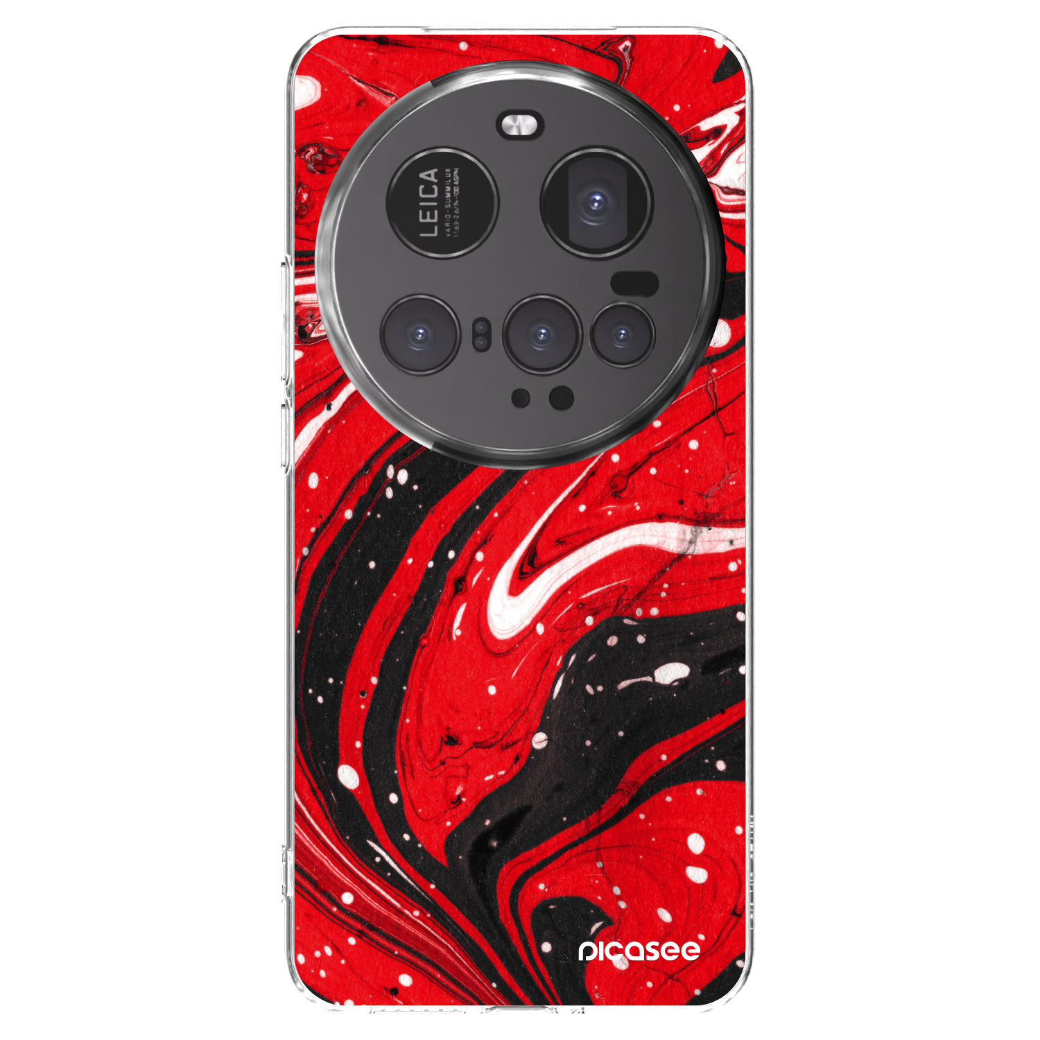 Picasee silikonový průhledný obal pro Xiaomi 15 Ultra - Red black