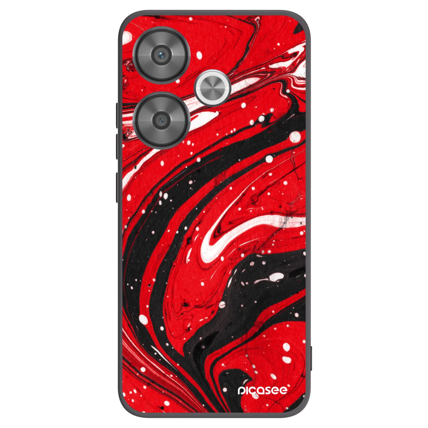 Picasee silikonový černý obal pro Xiaomi Poco F6 - Red black