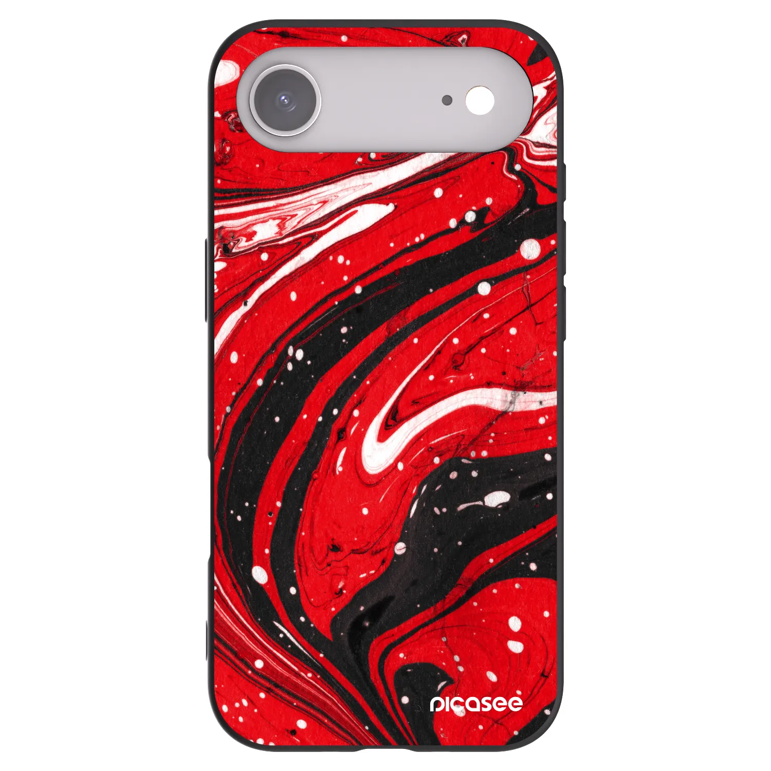 Picasee silikonový černý obal pro Apple iPhone Air - Red black