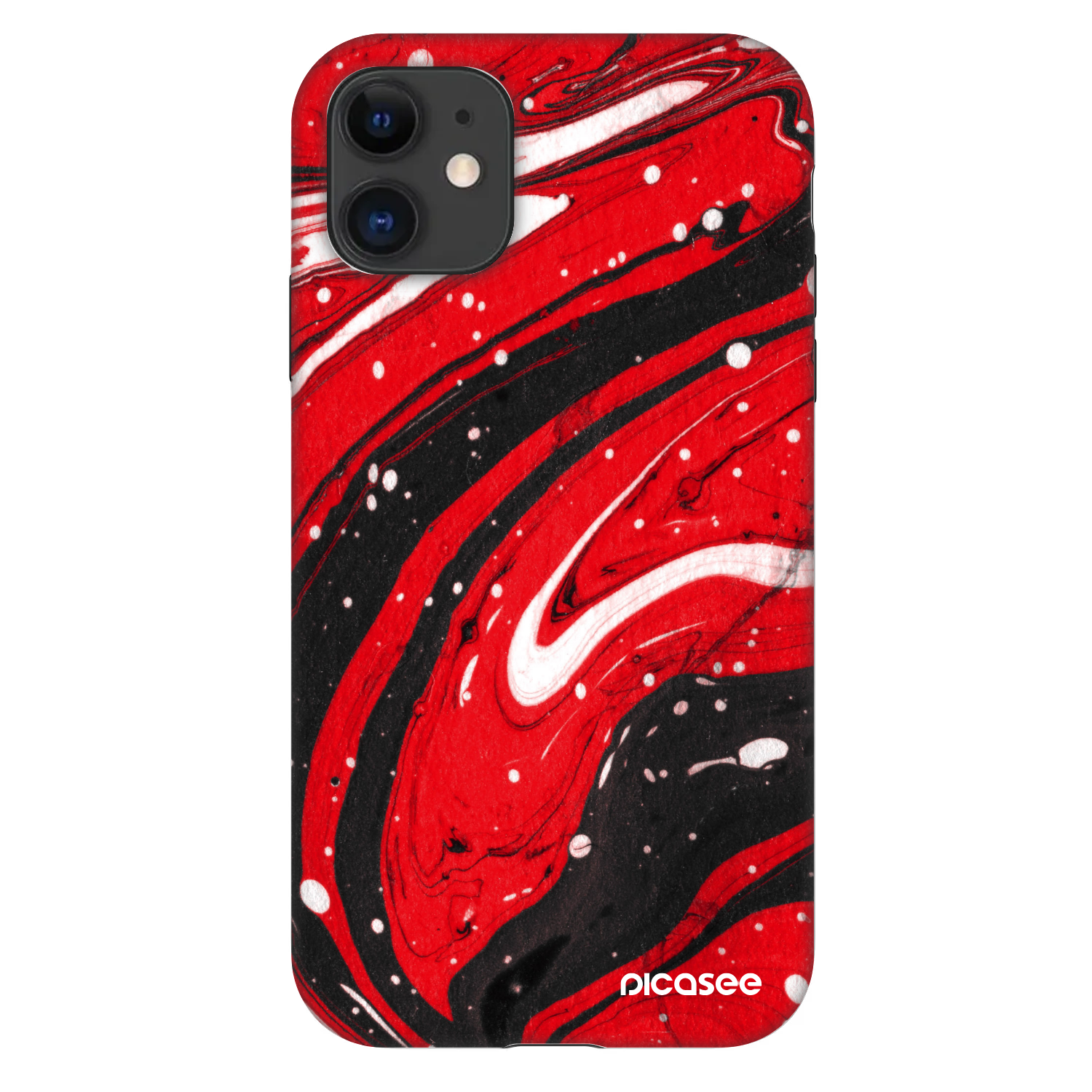 Picasee Fashion Case pro Apple iPhone 11 - Red black