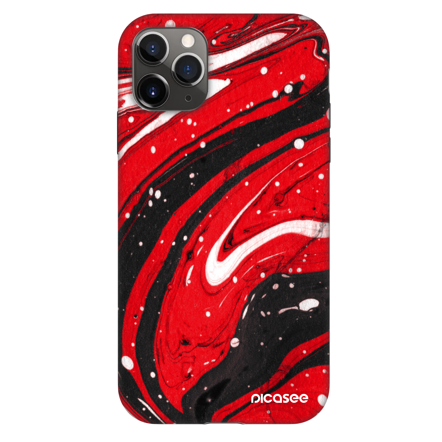 Picasee Fashion Case pro Apple iPhone 11 Pro - Red black