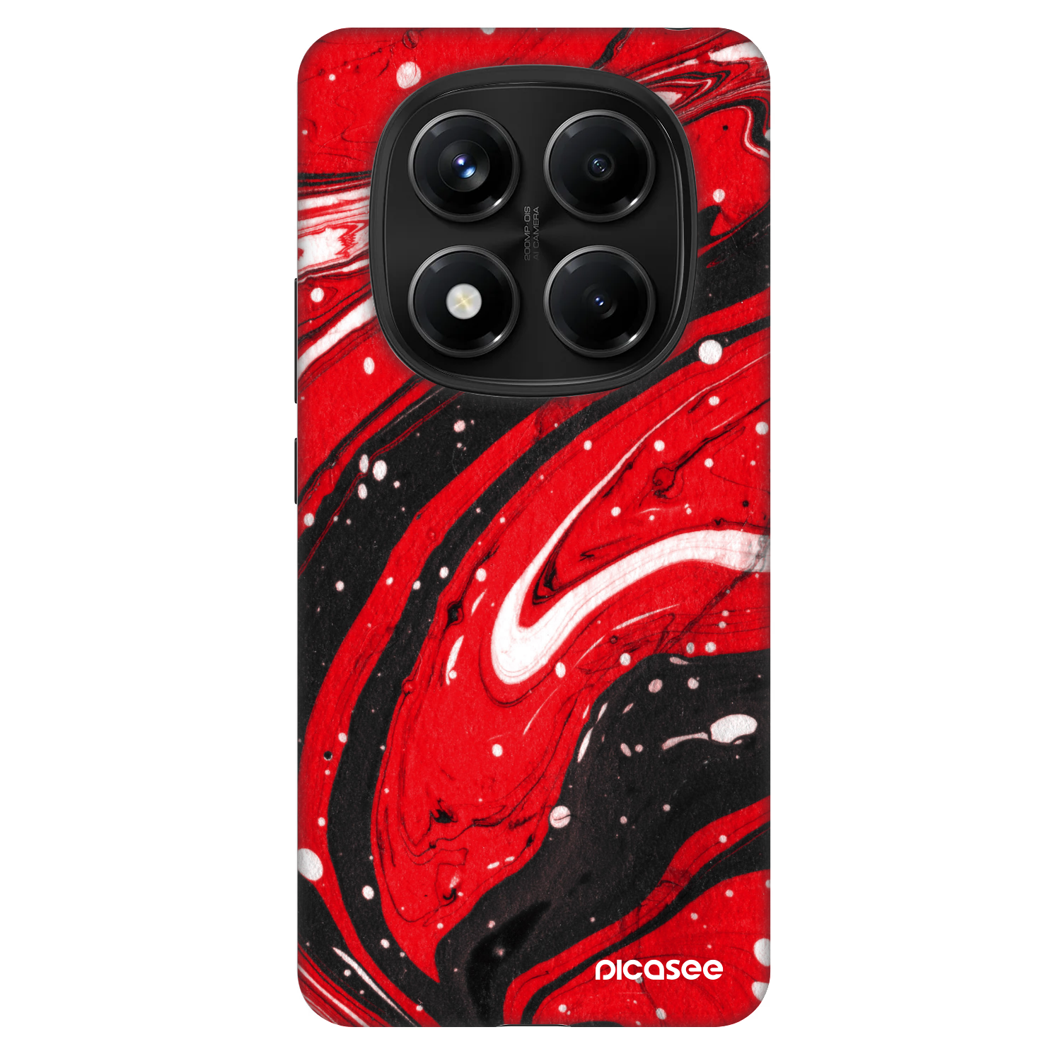 Picasee Fashion Case pro Xiaomi Redmi Note 14 Pro 5G - Red black