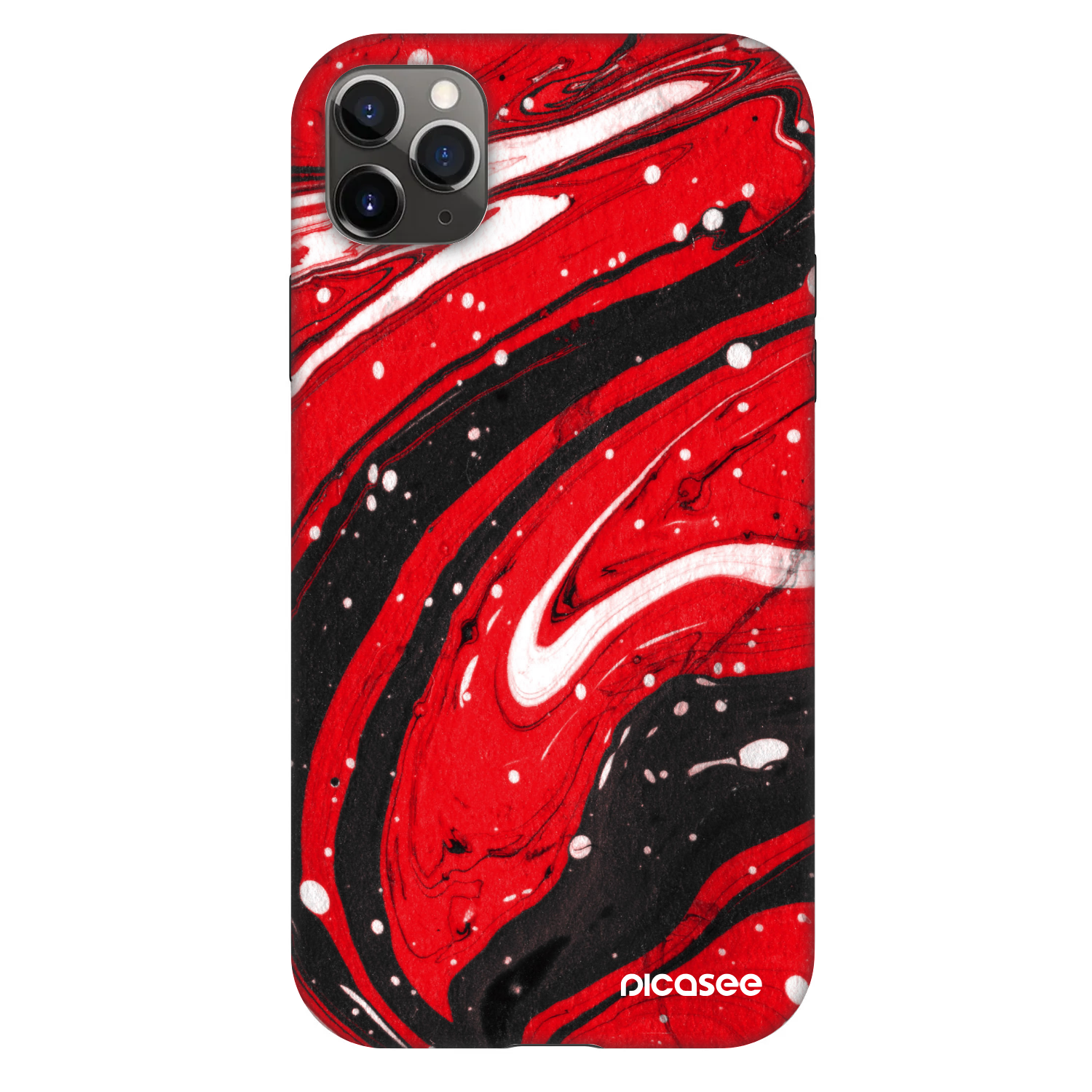 Picasee Fashion Case pro Apple iPhone 11 Pro Max - Red black