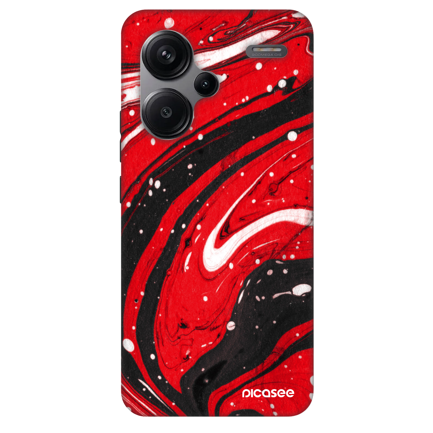Picasee Fashion Case pro Xiaomi Redmi Note 13 Pro+ 5G - Red black