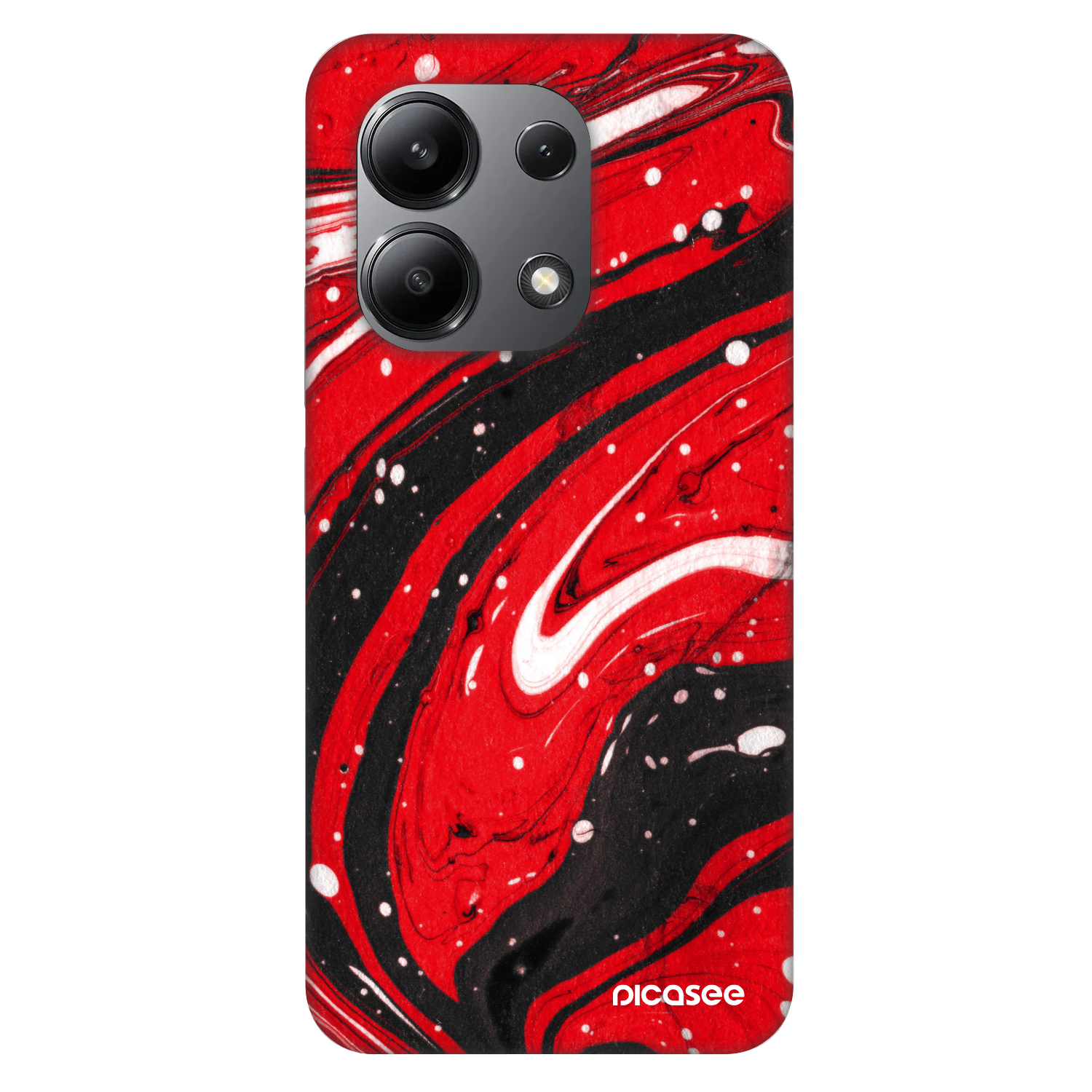 Picasee Fashion Case pro Xiaomi Redmi Note 13 4G - Red black