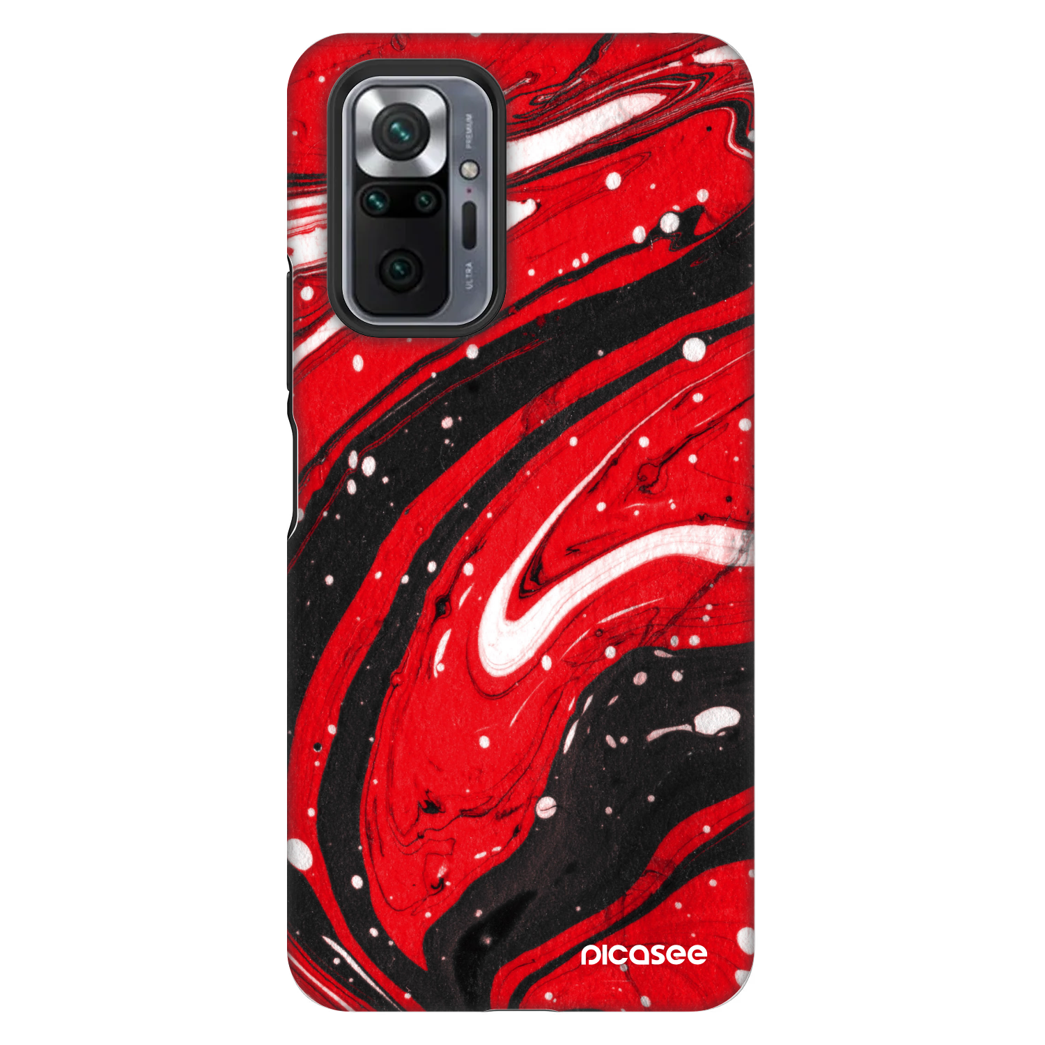 Picasee Fashion Case pro Xiaomi Redmi Note 10 Pro - Red black