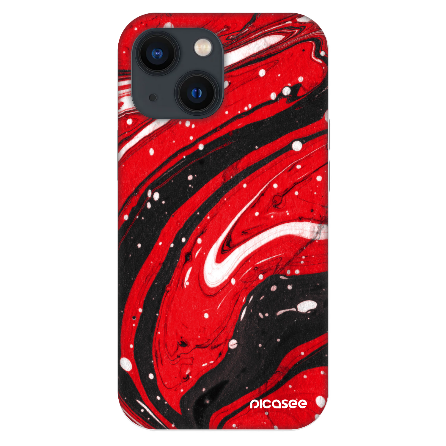 Picasee Fashion Case pro Apple iPhone 13 mini - Red black