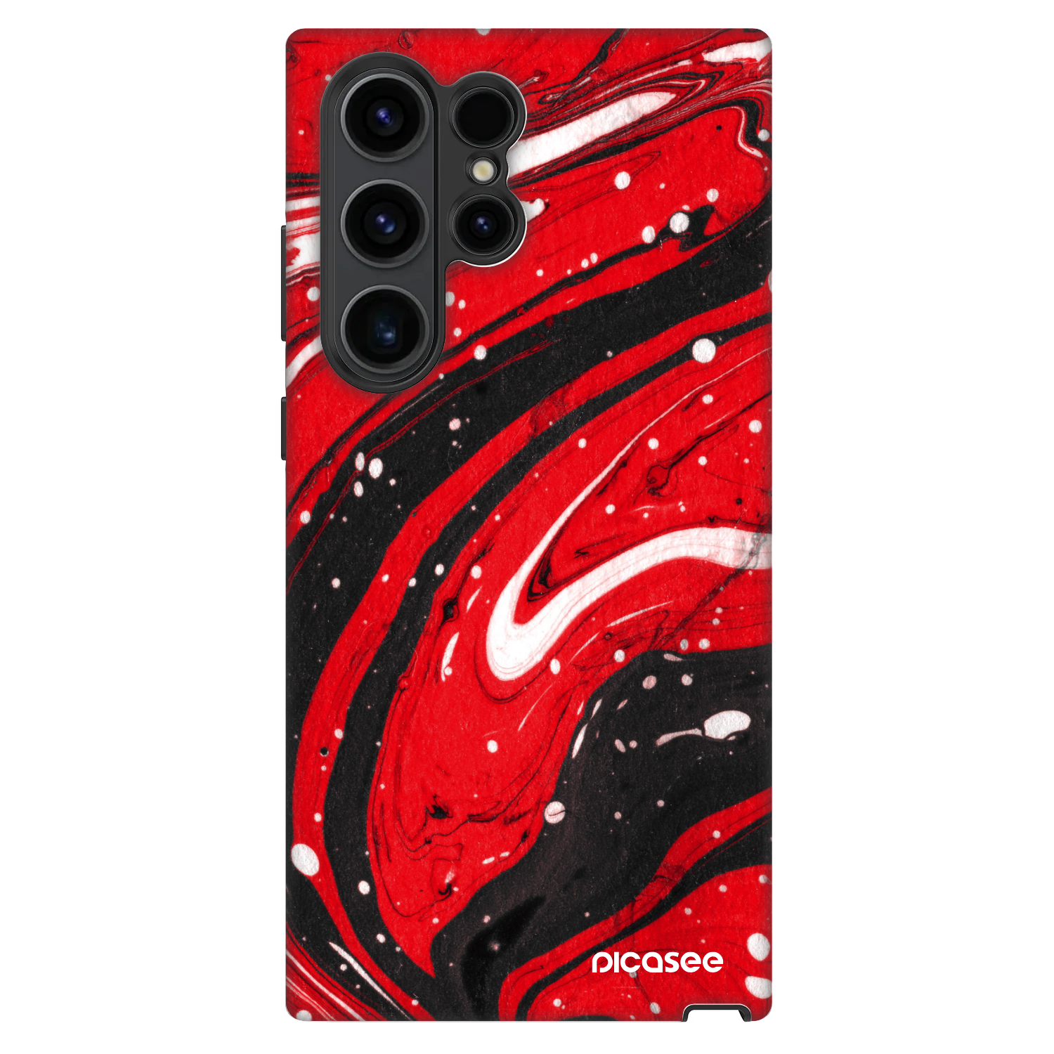 Picasee Fashion Case pro Samsung Galaxy S22 Ultra 5G - Red black