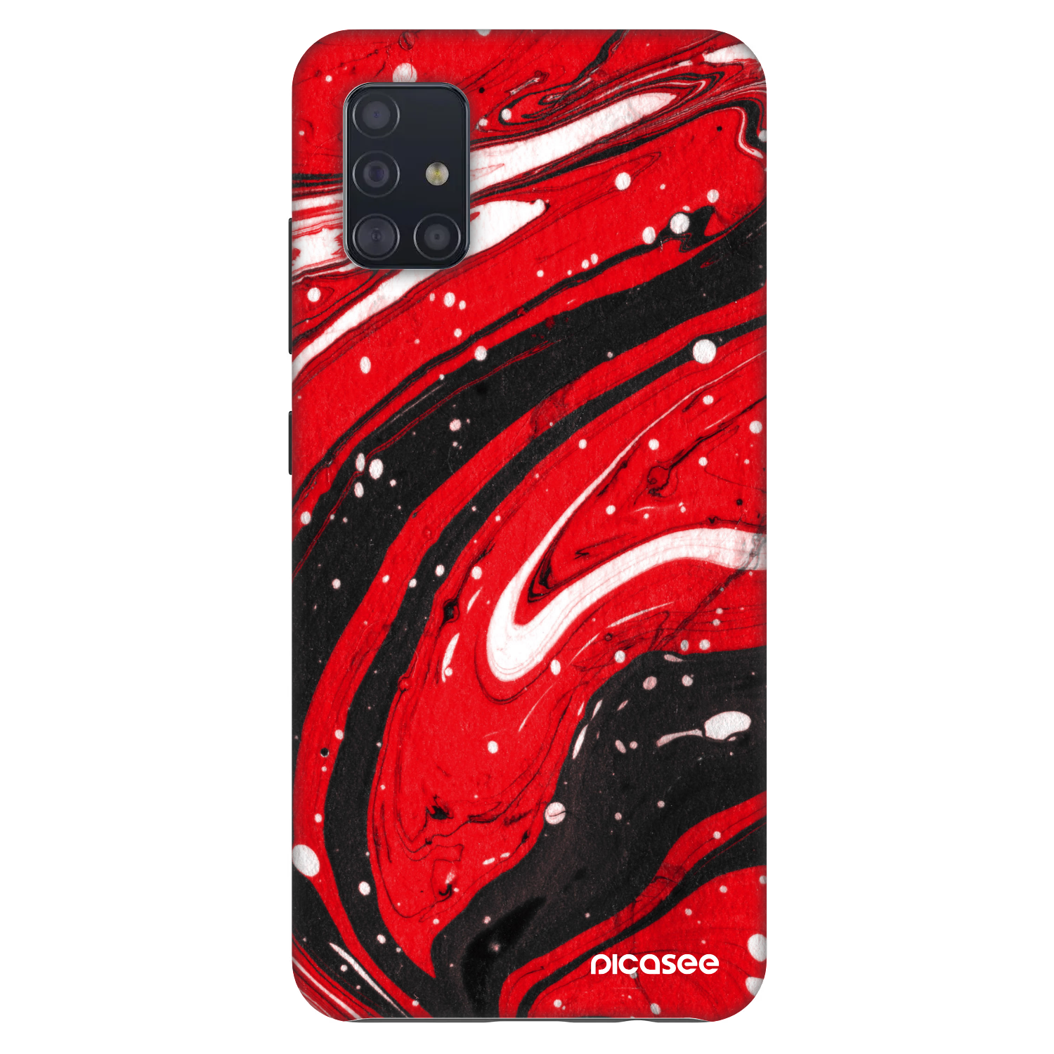 Picasee Fashion Case pro Samsung Galaxy A51 A515F - Red black