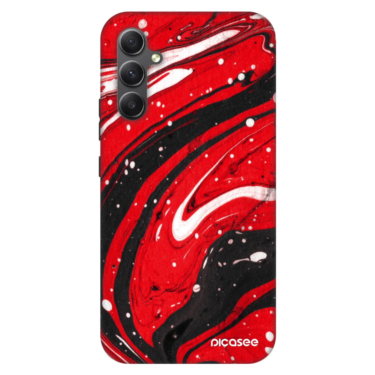 Picasee Fashion Case pro Samsung Galaxy A34 5G A346B - Red black