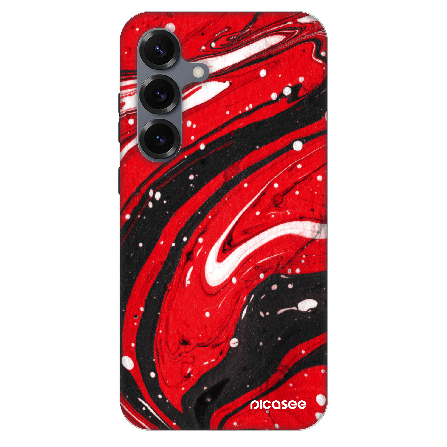 Picasee Fashion Case PowerShare pro Samsung Galaxy S25 5G - Red black