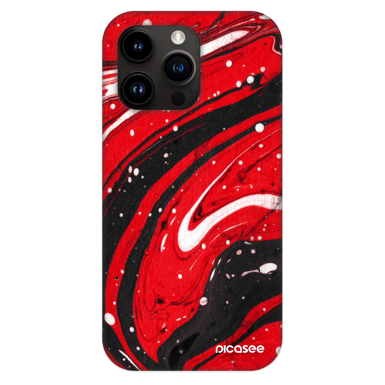 Picasee Fashion Case MagSafe Apple iPhone 13 Pro - Red black