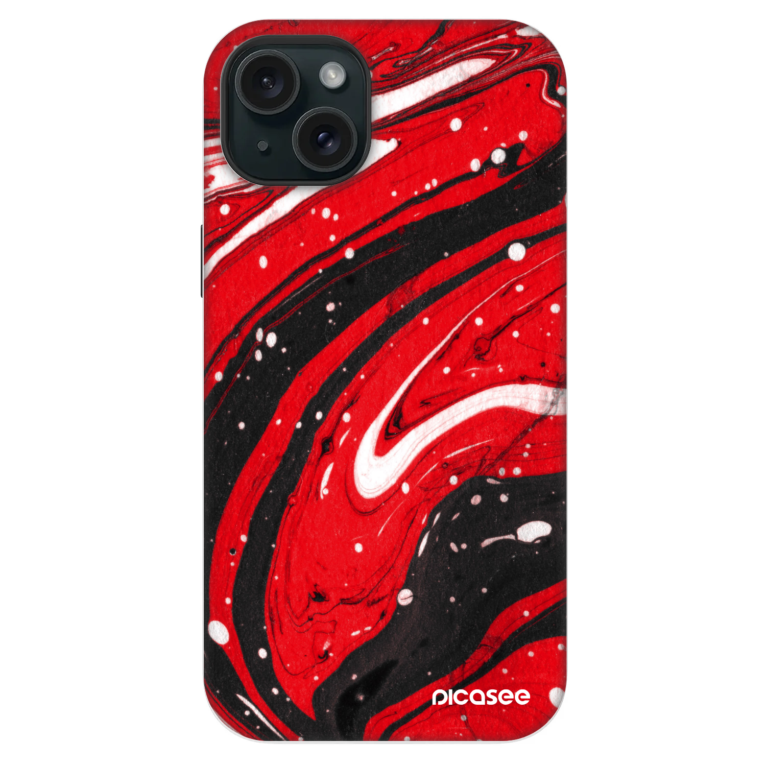 Picasee Fashion Case MagSafe Apple iPhone 14 Plus - Red black