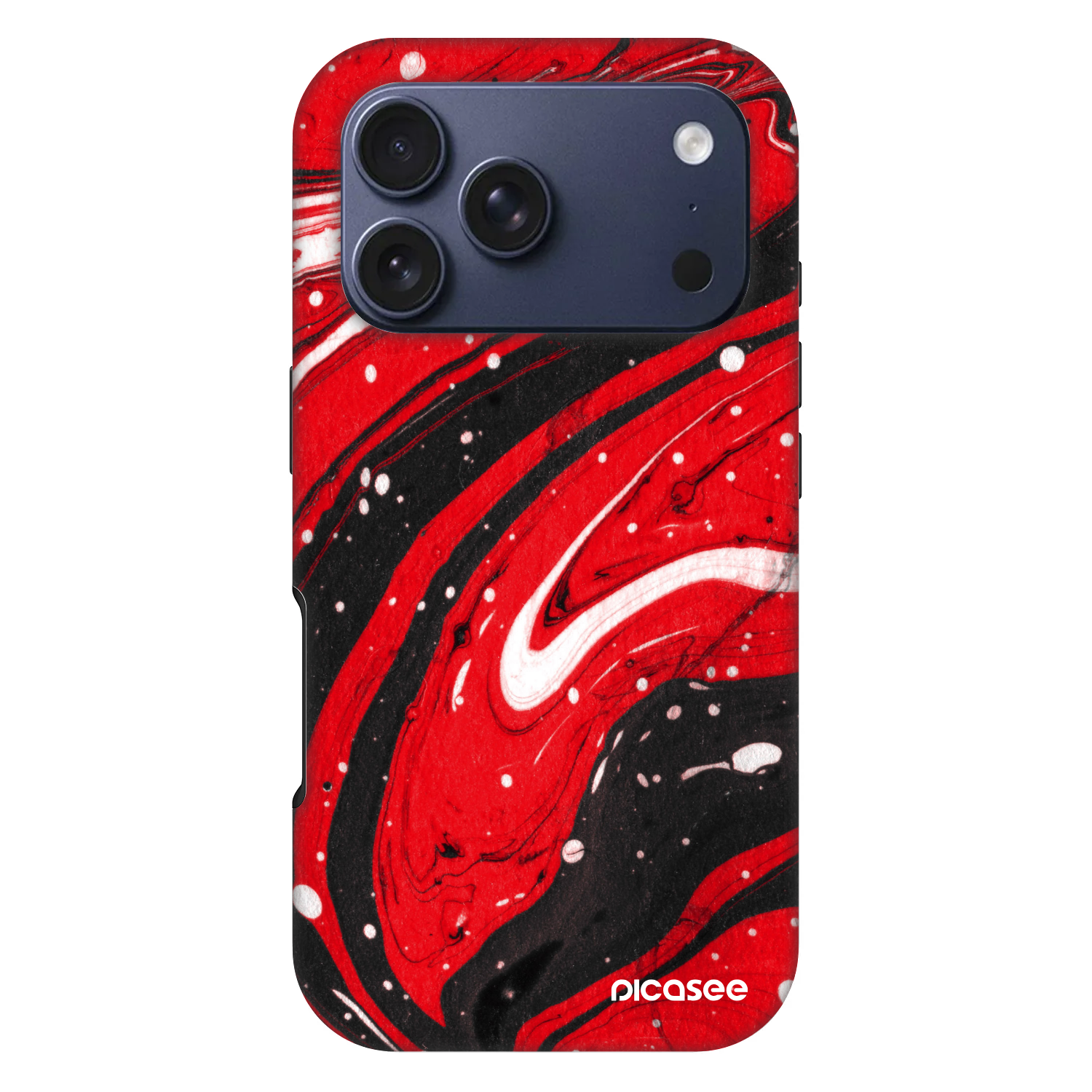 Picasee Fashion Case MagSafe Apple iPhone 17 Pro - Red black