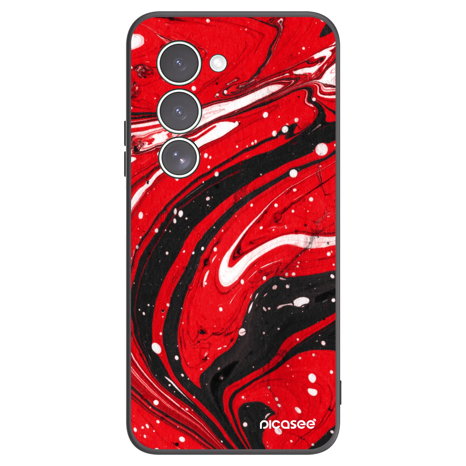 Picasee silikonový černý obal pro Xiaomi Redmi 15 5G - Red black