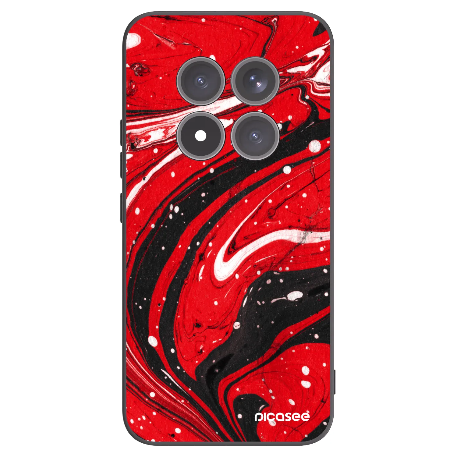 Picasee silikonový černý obal pro Xiaomi Redmi Note 15 Pro+ - Red black