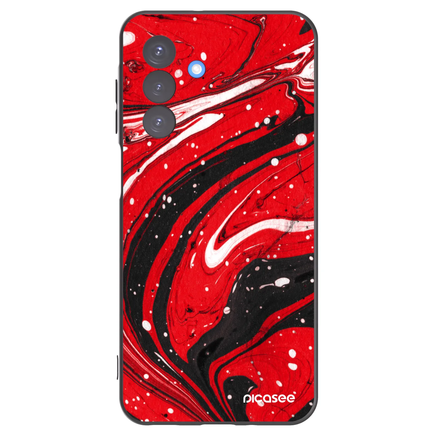 Picasee silikonový černý obal pro Samsung Galaxy A17 5G - Red black