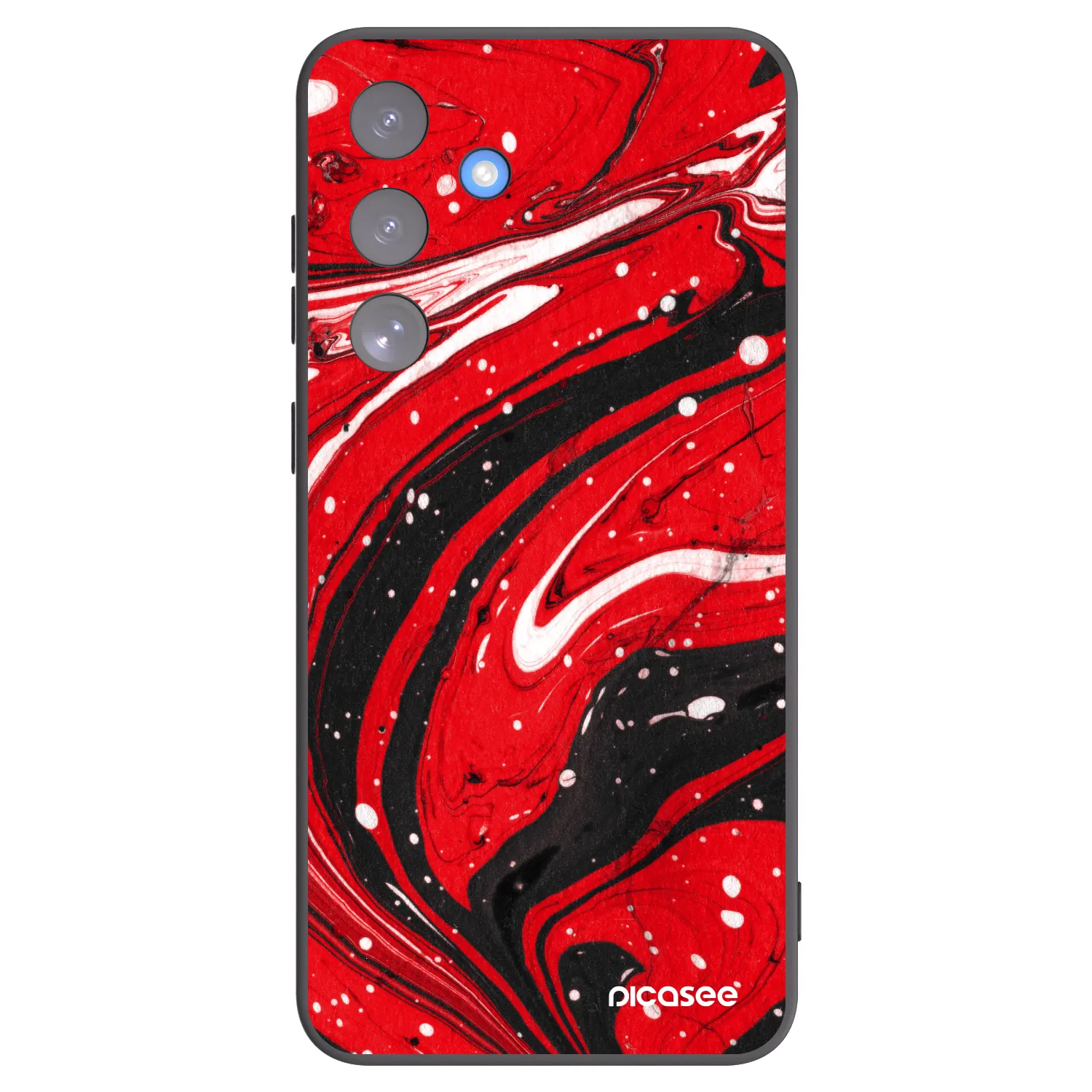 Picasee silikonový černý obal pro Samsung Galaxy S25 FE 5G - Red black