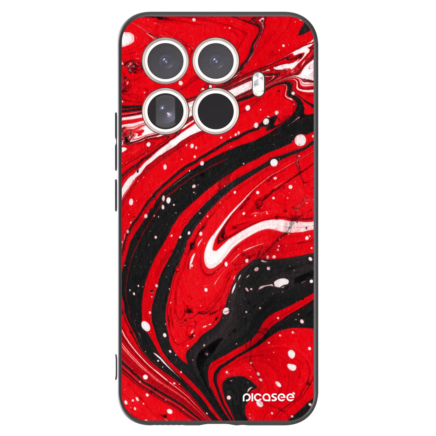 Picasee silikonový černý obal pro Xiaomi 15T Pro - Red black