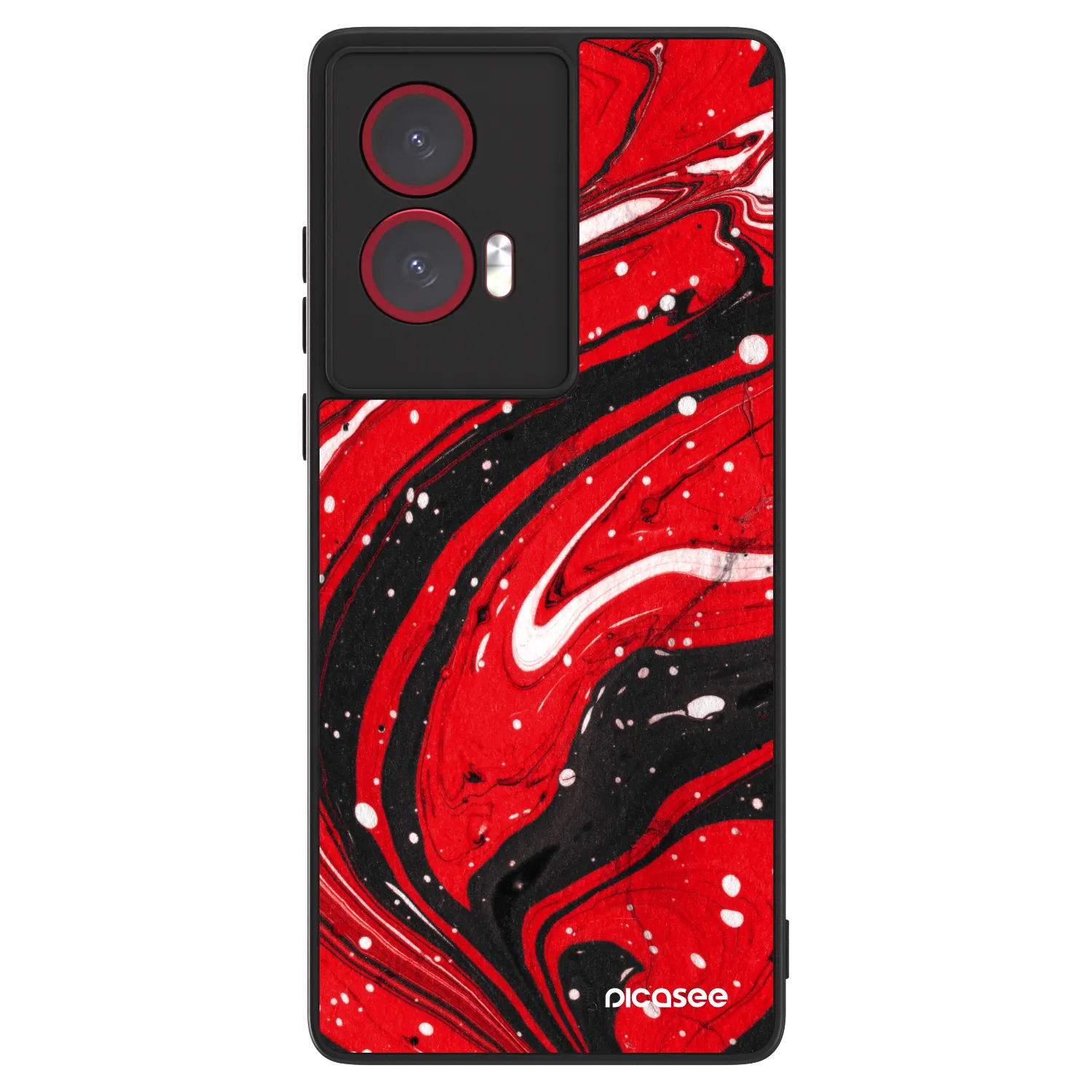 Picasee ULTIMATE CASE pro Motorola Edge 50 Fusion - Red black