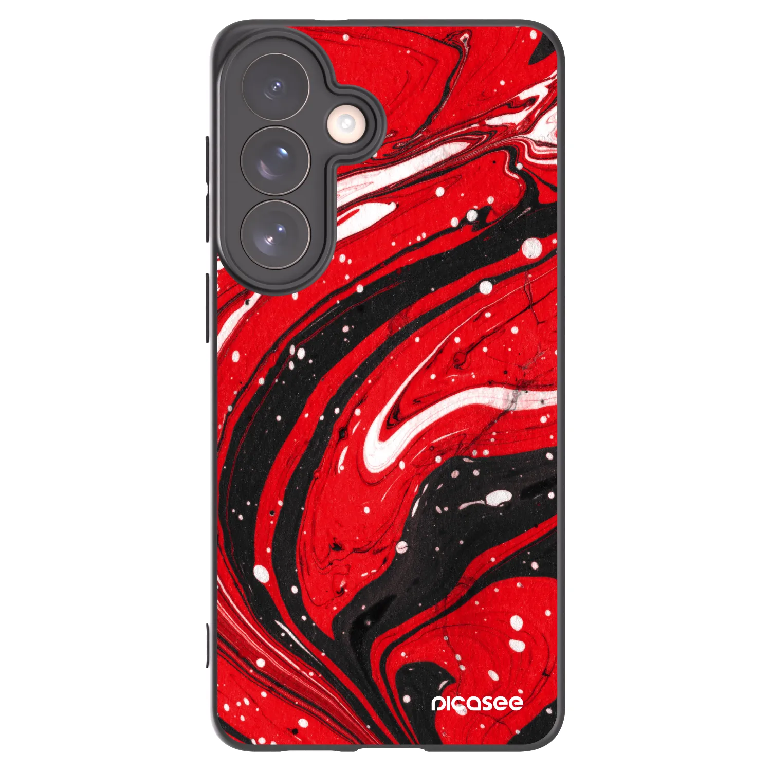 Picasee silikonový černý obal pro Samsung Galaxy S26+ - Red black
