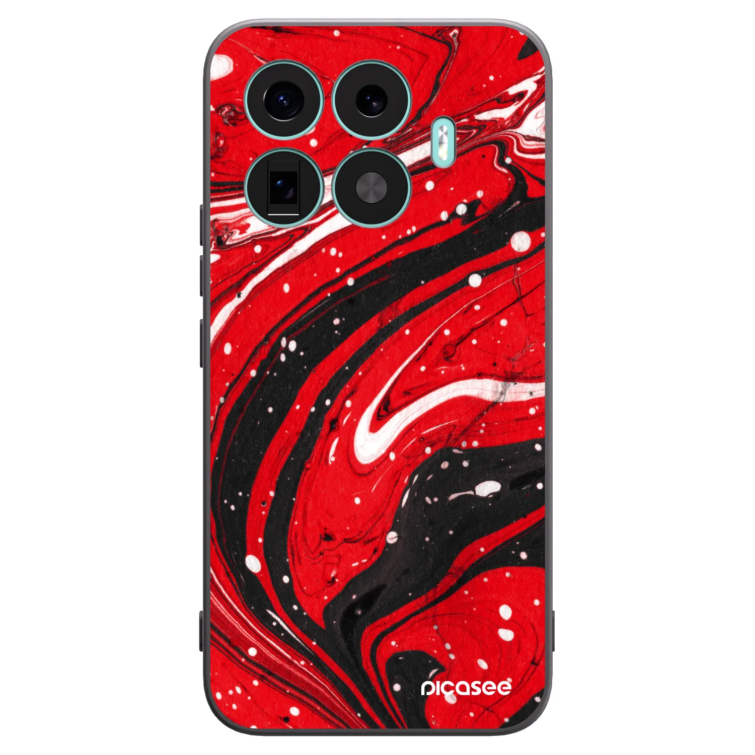 Picasee silikonový černý obal pro Xiaomi 17T Pro - Red black