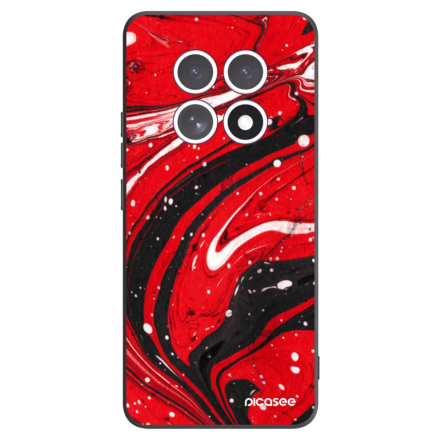 Picasee silikonový černý obal pro Xiaomi Redmi Note 15 5G - Red black