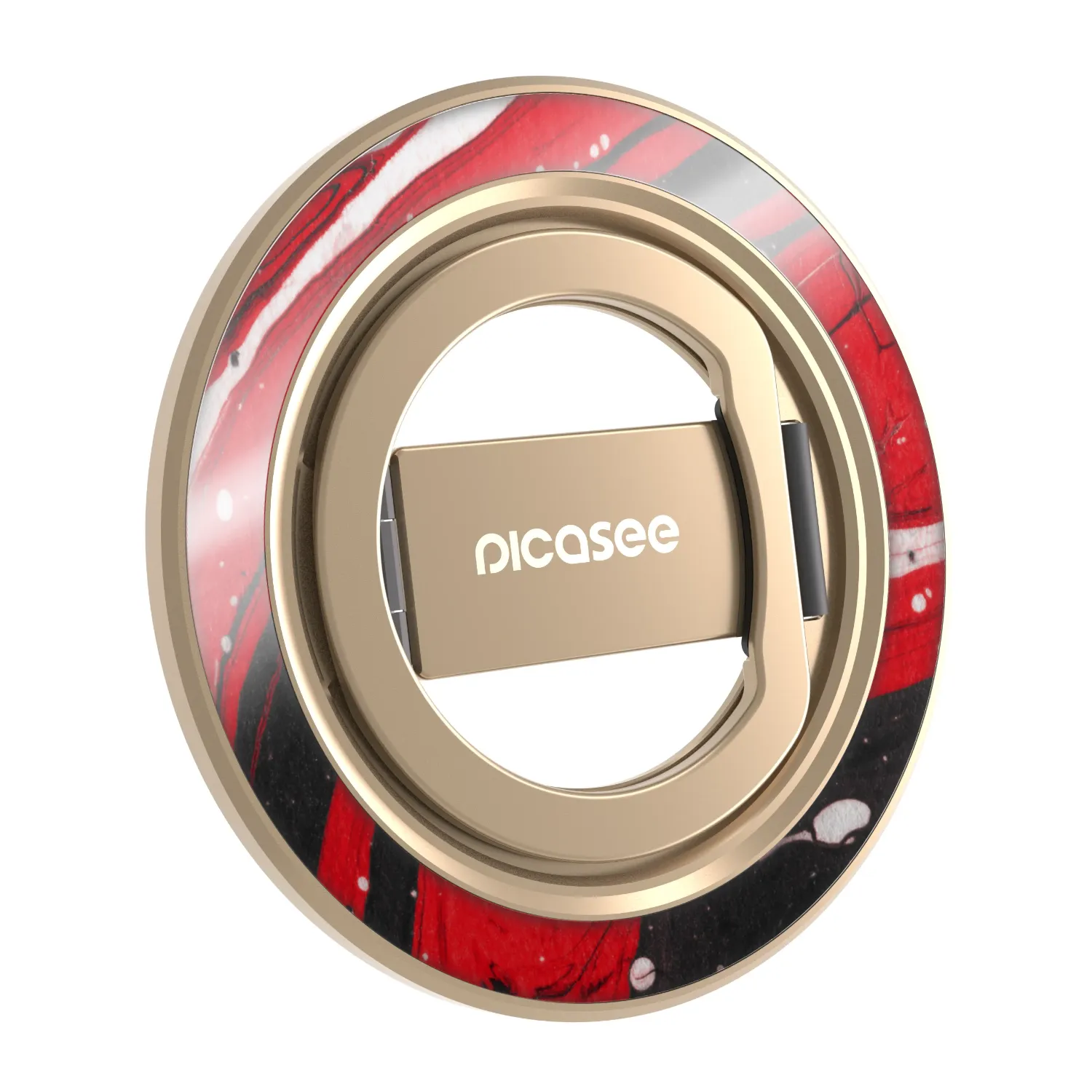 Picasee Magnetický držák - Zlatý - Red black