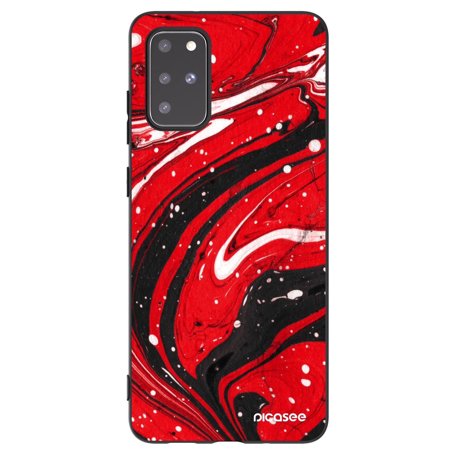 Picasee silikonový černý obal pro Samsung Galaxy S20+ G985F - Red black