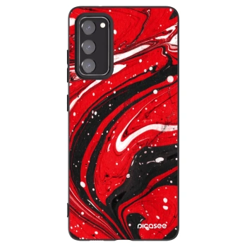 Picasee silikonový černý obal pro Samsung Galaxy S20 FE - Red black