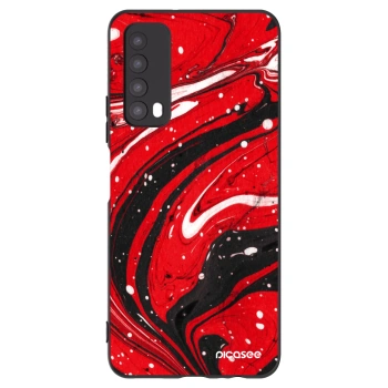 Picasee silikonový černý obal pro Huawei P Smart 2021 - Red black