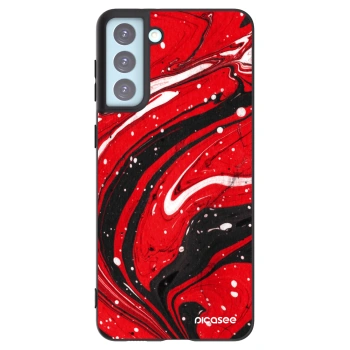 Picasee silikonový černý obal pro Samsung Galaxy S21+ 5G G996F - Red black