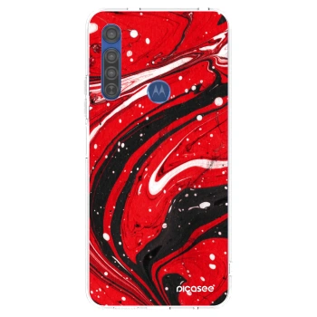 Obal pro Motorola Moto G8 - Red black