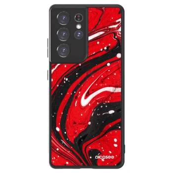 Picasee ULTIMATE CASE pro Samsung Galaxy S21 Ultra 5G G998B - Red black