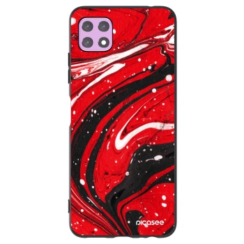 Picasee silikonový černý obal pro Samsung Galaxy A22 A226B 5G - Red black
