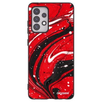 Picasee silikonový černý obal pro Samsung Galaxy A52s 5G A528B - Red black