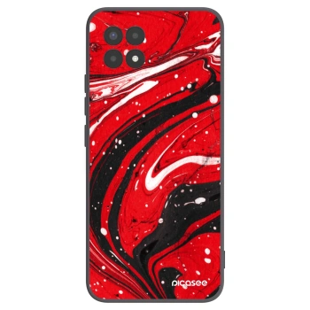 Picasee silikonový černý obal pro Realme 8i - Red black