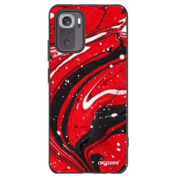 Picasee silikonový černý obal pro Xiaomi Redmi Note 11S 4G - Red black