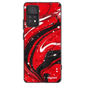Picasee silikonový černý obal pro Xiaomi Redmi Note 11 Pro 5G - Red black